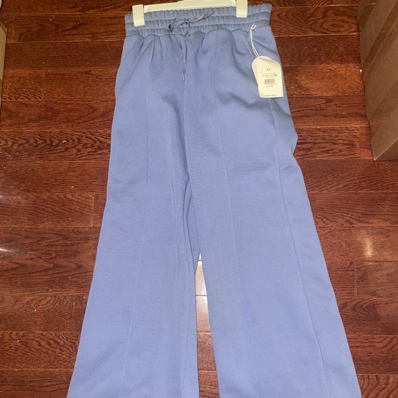 Logilates Travel Trouser Sweat Pants Wide Leg Blue Women’s XS - Picture 1 of 5